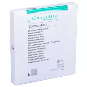 GRANUFLEX 20 X 20 CM hydrocolloid kötszer