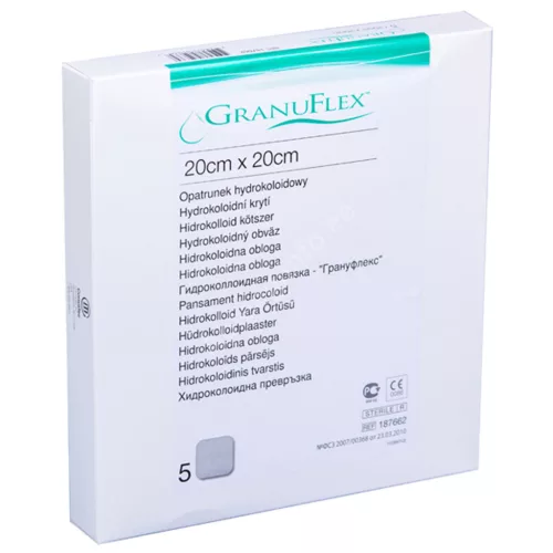 GRANUFLEX 20 X 20 CM hydrocolloid kötszer
