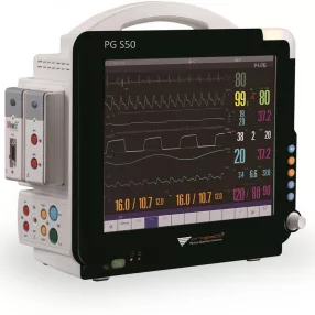   Betegőrző monitor PG S50 standard (ECG,HR, RR, Temp, SpO2, PR, NIBP)