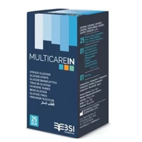 Tesztcsík MULTICARE IN vércukor 25x