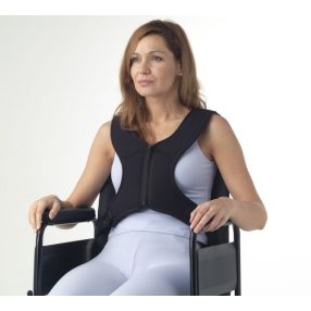 Betegrögzítő törzstámasz elöl zipzárral 00-ás