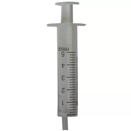 Fecskendő 5 ml műanyag, kétrészes, steril