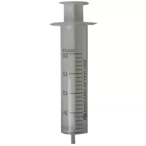 Fecskendő 20 ml műanyag, kétrészes, steril