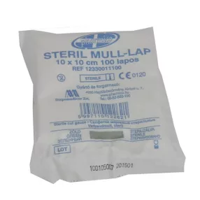 Mull lap 10x10 steril VÁGOTT