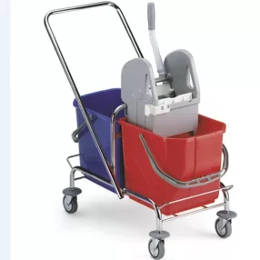 Takarítókocsi ROLL-MOP SAN 2 vödörrel