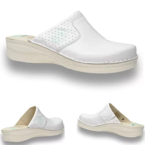 COMFORT női papucs 360 fehér géles sarokkal 36