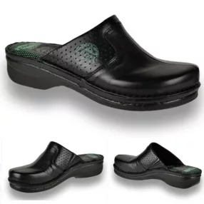 COMFORT női papucs 360 fekete géles sarokkal 36
