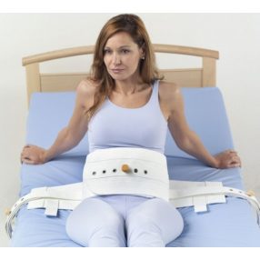 Betegrögzítő hasi pánt mágneszárral poliészter S