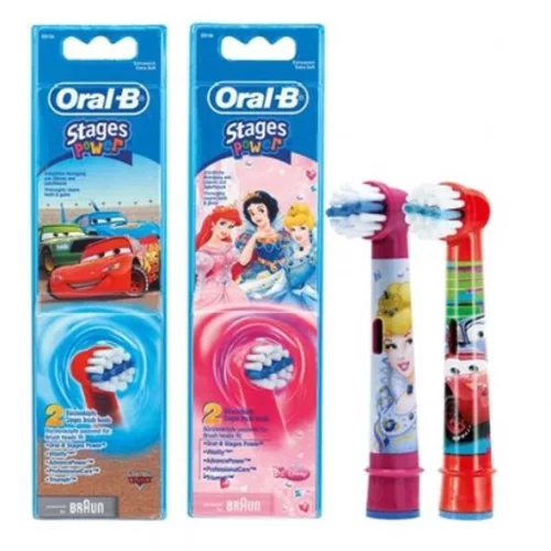 Fogkefe kefekészlet pótfej Oral-B EB10-2 gyerek 2 db lányos