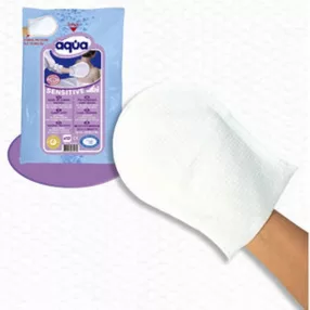   CLEANIS Aqua® SENSITIVE víznélküli mosdatókesztyű 12 db