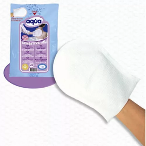 CLEANIS Aqua® SENSITIVE víznélküli mosdatókesztyű 12 db