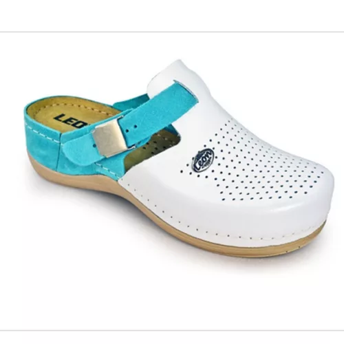 Papucs biopapucs fehér/kék Comfort 901 38-as