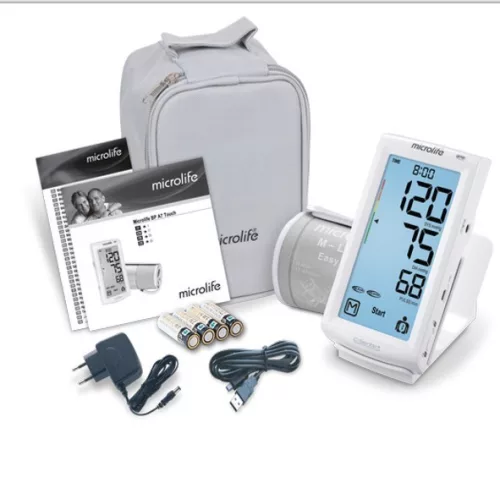 MICROLIFE BP A7 Touch AFIB +adapter érintőképernyős vérnyomásmérő