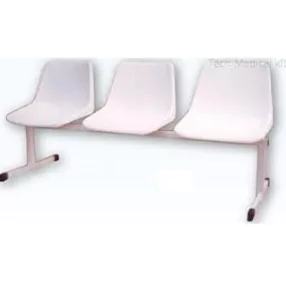 Várótermi pad műanyag Gabi ülőkével 3 személyes