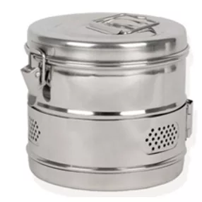 Sterilizáló doboz 15cm magas x 15cm átmérő