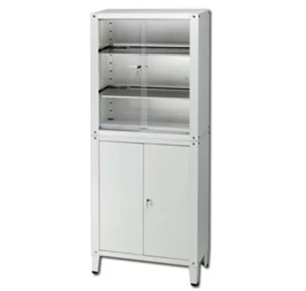 Műszer szekrény orvosi PREMIUM 2-2 ajtós 79 x 36 x 186 cm