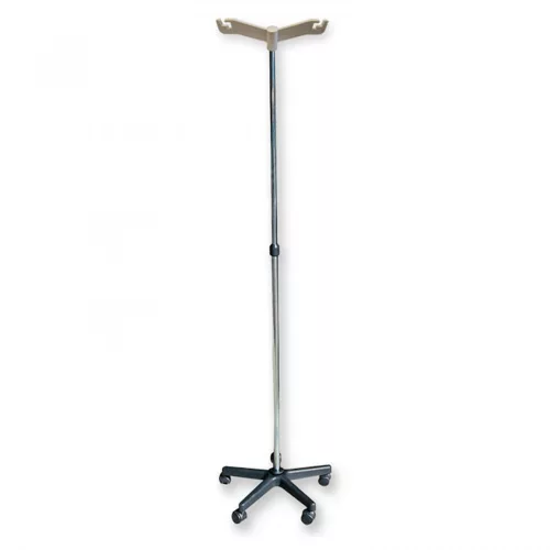 Infúziós állvány rozsdamentes 2 kampó /10 kg-ig