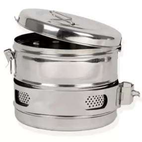 Sterilizáló doboz 16cm magas x 19cm átmérő