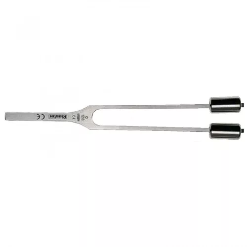 RIESTER fül-orr-gégészeti hangvilla bilinccsel acél C-1 256Hz