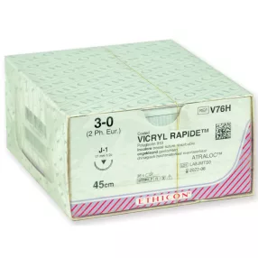   ETHICON VICRYL RAPID FELSZÍVÓDÓ VARRAT - átmérő 3/0 tű mm - fonott 36db