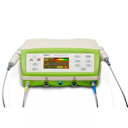 MULTITRONIC MT-8 fizikoterápiás készülék - kétcsatornás elektroterápia / lézerterápia / ultrahang