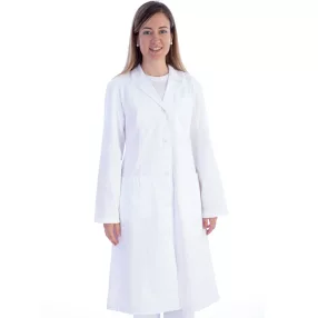   FEHÉR egészségügyi köpeny - pamut/polyester – NŐI Méret:XS-es
