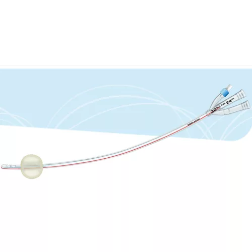 Nelaton 3 járató öblítő ballon katéter PVC 30ml végballonnal Méret:18CH