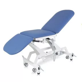   Lytus eletromos 3 részes vizsgálóágy, görgős, 200 kg-ig, 62cm széles Méret:kék