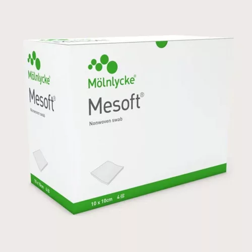 Mesoft mull lap nem steril 5 x 5 cm Méret:40gr, 4 rétegű