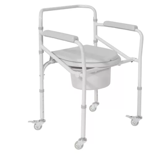 Összecsukható szoba WC kerekekkel, 115kg-ig