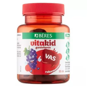 Béres VitaKid Vas gumivitamin gumitabletta szőlő 30 db