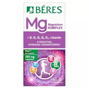  Béres Magnézium Komplex B1-, B2-, B3-, B6-, B12-vitaminok  filmtabletta 50 db