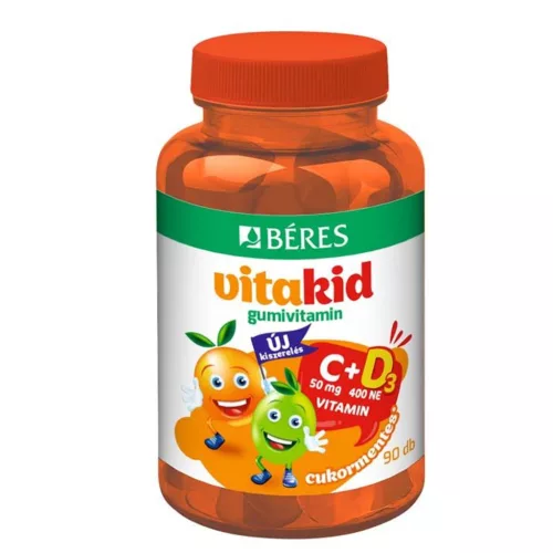 Béres VitaKid C+D3 gumivitamin 90 db