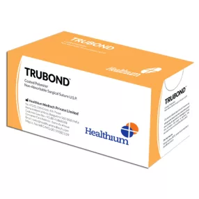   Trubond nem felszívódó varrófonal 3/0, 3/8-as tűvel 16mm -38 cm zöld