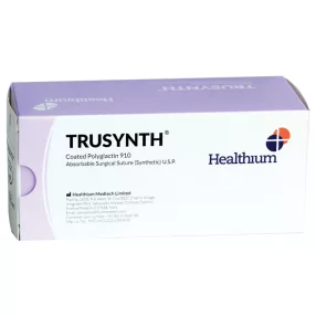  Trusynth felszívódó varrófonal 2/0 kör alakú 1/2 tű 19mm -75 cm -lila