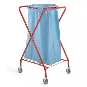 Szennyesgyűjtő kocsi króm, fix - 120l