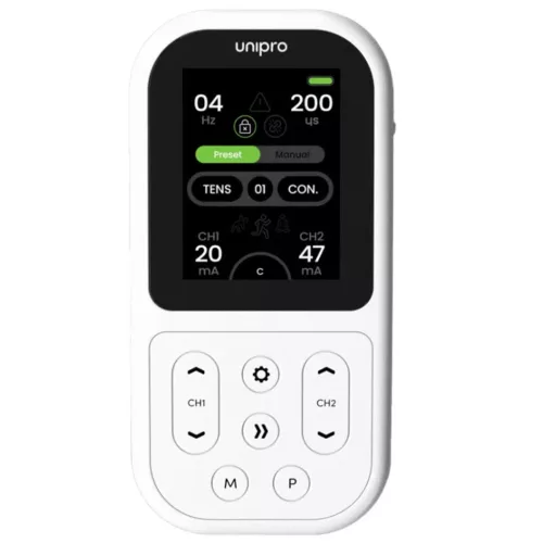 Unipro Pro TENS, EMS, mikroáram és interferencia kezelő fizikóterápiés készülék