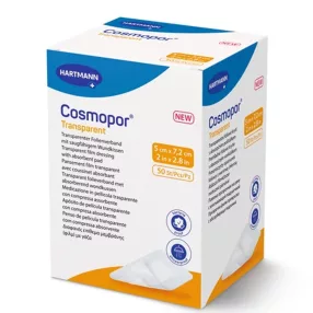   Cosmopor transparent steril filmkötszer sebpárnával 5x7,2cm - 50 db/doboz