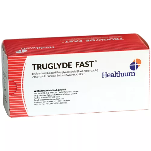 TRUGLYDE gyorsan felszívódó varrat 2/0 hajlított 1/2 tű 35mm - 75cm - szinezést nélkül 12db