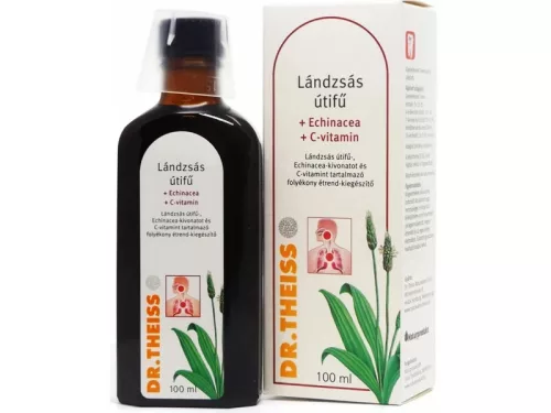 Dr.Theiss lándzsás útifű+echinacea+c-vit folyékony-étrendkiegészítő 100 ml