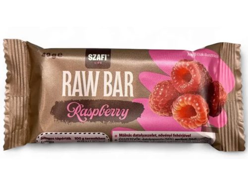 Szafi Life Proteines Raw Bar Raspberry (gluténmentes) 40g