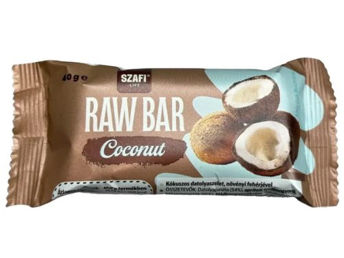 Szafi Life Proteines Raw Bar Coconut (gluténmentes) 40g