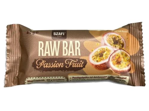 Szafi Life Proteines Raw Bar Passion Fruit (gluténmentes) 40g