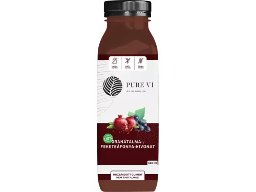 Pure Vi Gránátalma-Feketeáfonya-kivonat 500 ml