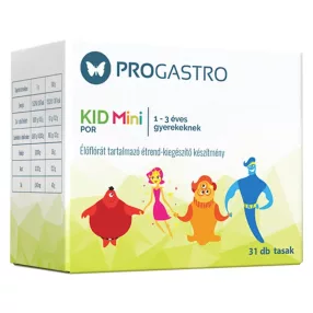   Progastro kid mini por 1-3 éves gyerekeknek élőflórát tartalmazó étrend-kiegészítő készítmény 31 db tasak