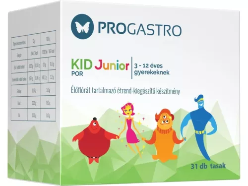 Progastro kid junior por 3-12 éves gyerekeknek 31 db
