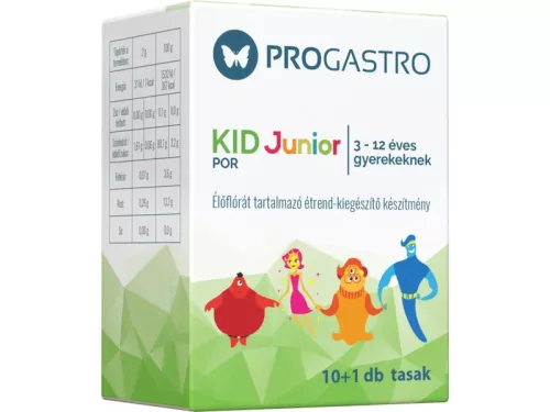 Progastro kid junior por 3-12 éves gyerekeknek 10+1db 11 db