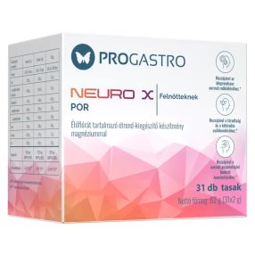   ProGastro Neuro X Élőflórát tartalmazó étrend-kiegészítő készítmény magnéziummal 31 tasak