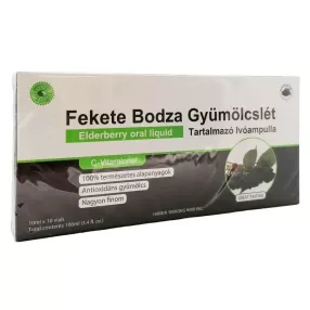   Big Star Fekete Bodza Gyümölcslét Tartalmazó Ivóampulla 10 x 10 ml