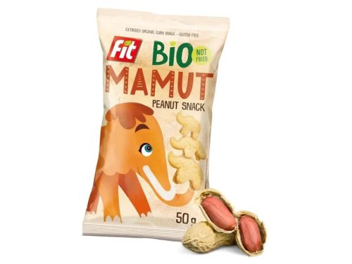 Fit bio mamut extrudált gluténmentes snack mogyoró ízű 50 g